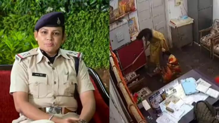 पुलिस ने थाने में बुजुर्ग महिला को बाल पकड़कर पटका, नाबालिग पोते पर बरसाये डंडे